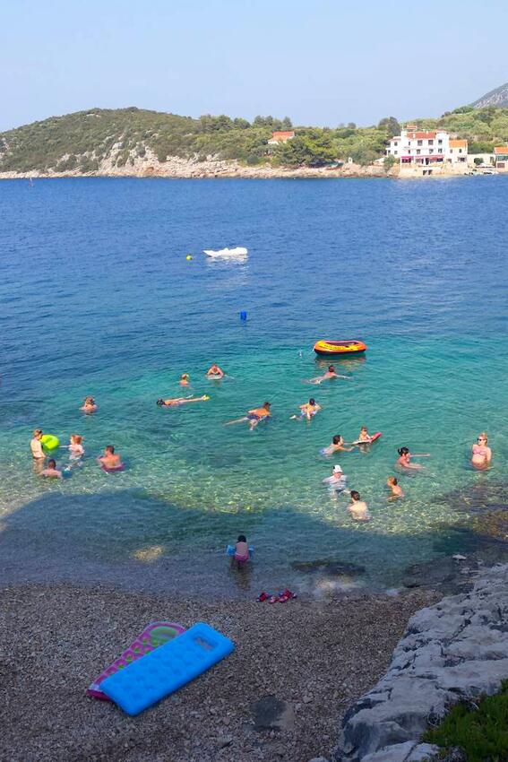 Nejbližší pláž - Apartmány u moře Zátoka Pokrivenik, Hvar