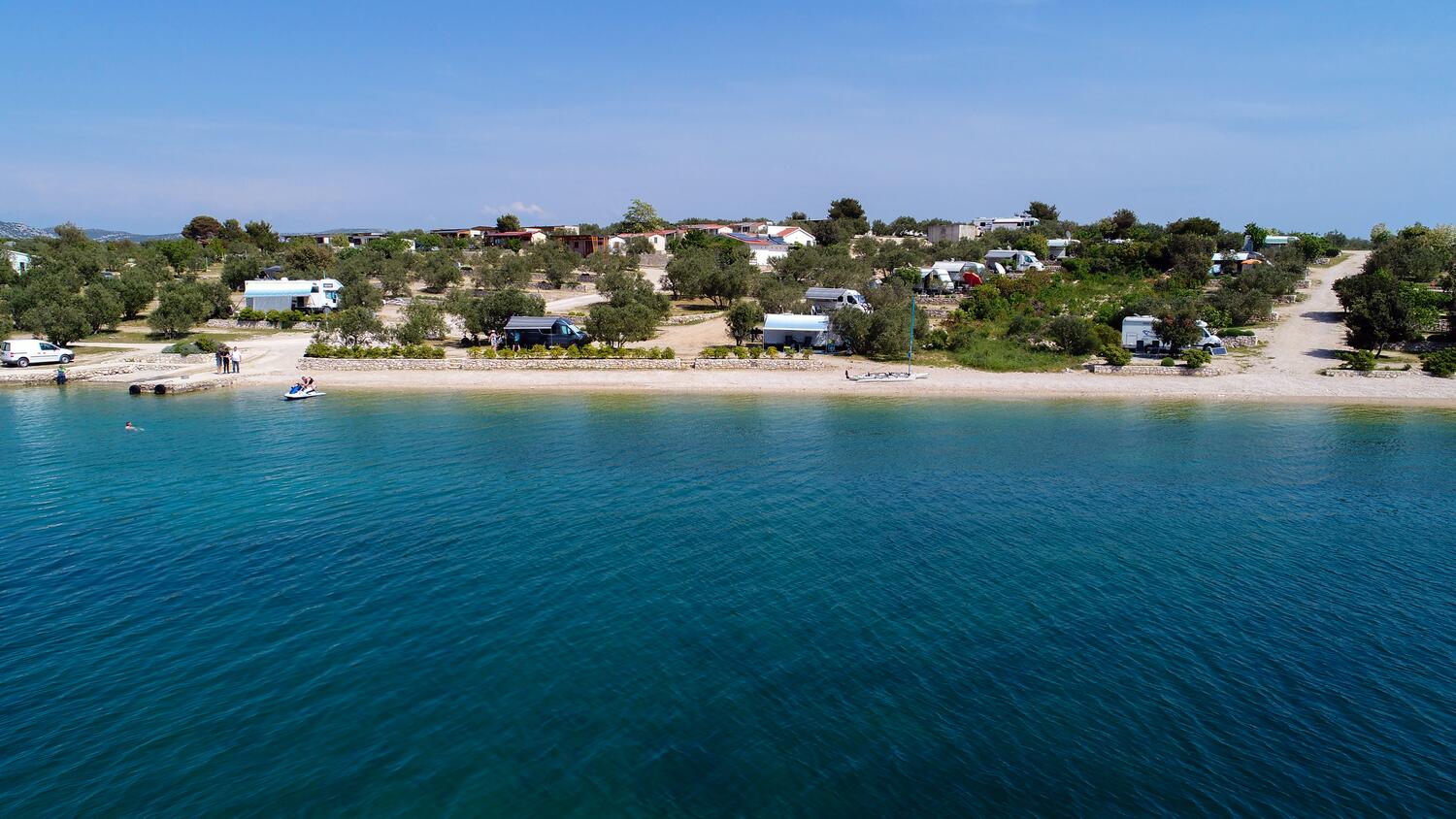 La spiaggia più vicina - Casa vacanze accanto al mare Drage, Biograd