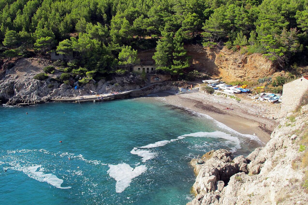 La spiaggia più vicina - Appartamenti robinsoniani accanto al mare Baia Sutmiholjska, Mljet