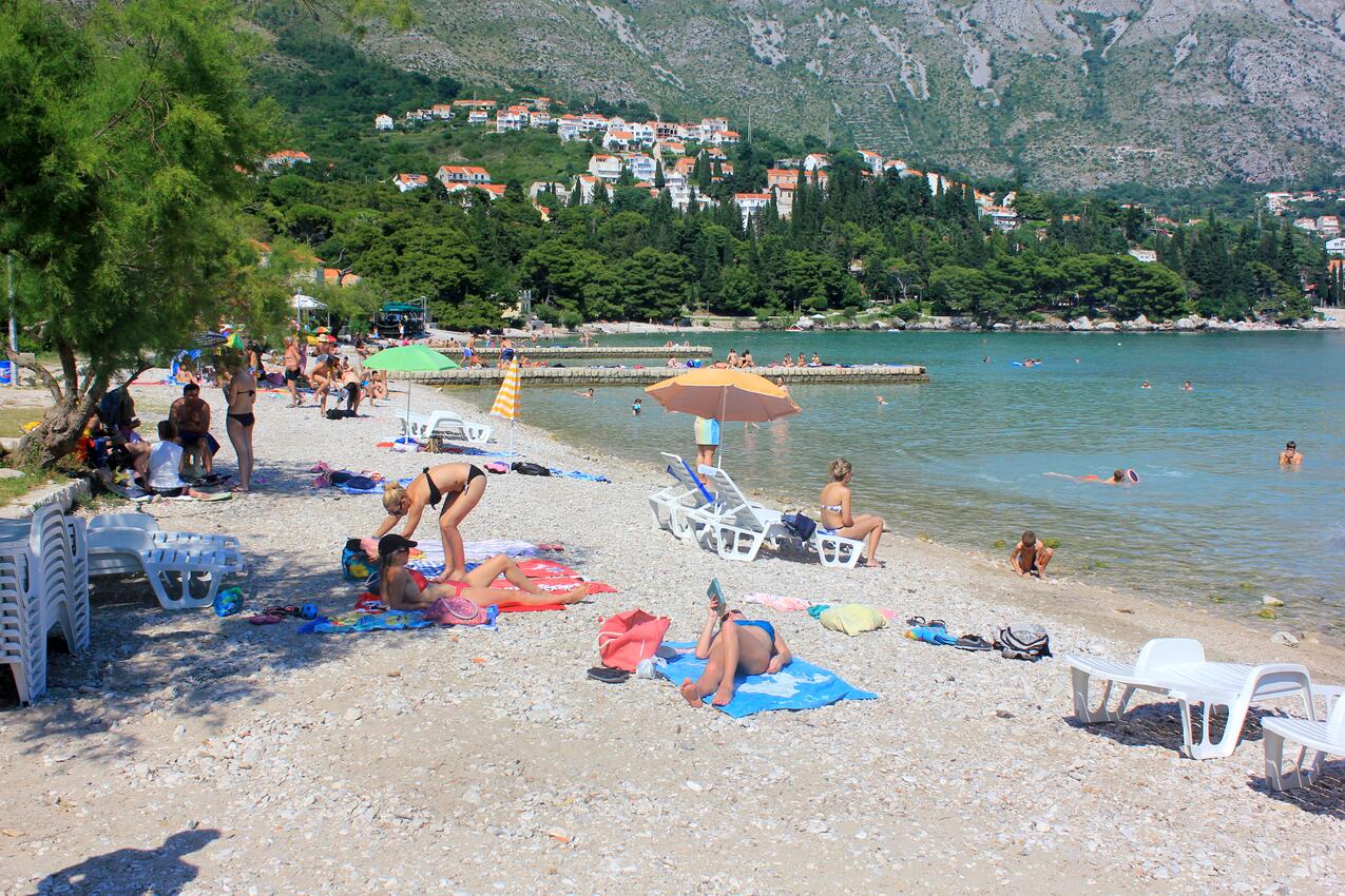 Nejbližší pláž - Rodinné apartmány s bazénem Mlini, Dubrovník - Dubrovnik