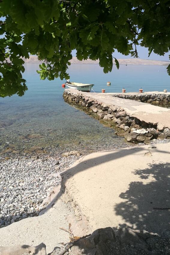Najbliższa plaża - Apartamenty nad morzem Ribarica, Karlobag