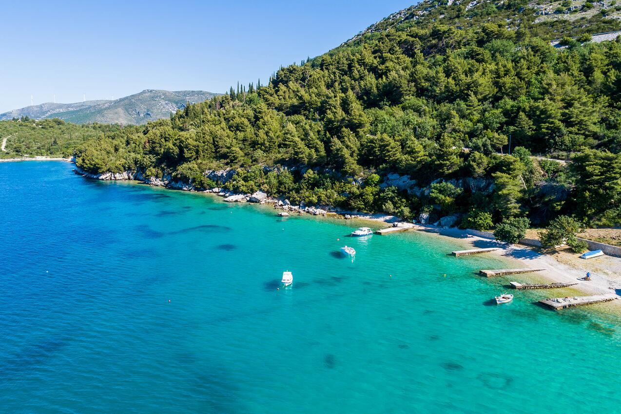 La spiaggia più vicina - Casa vacanze accanto al mare Sladenovici, Ragusa - Dubrovnik