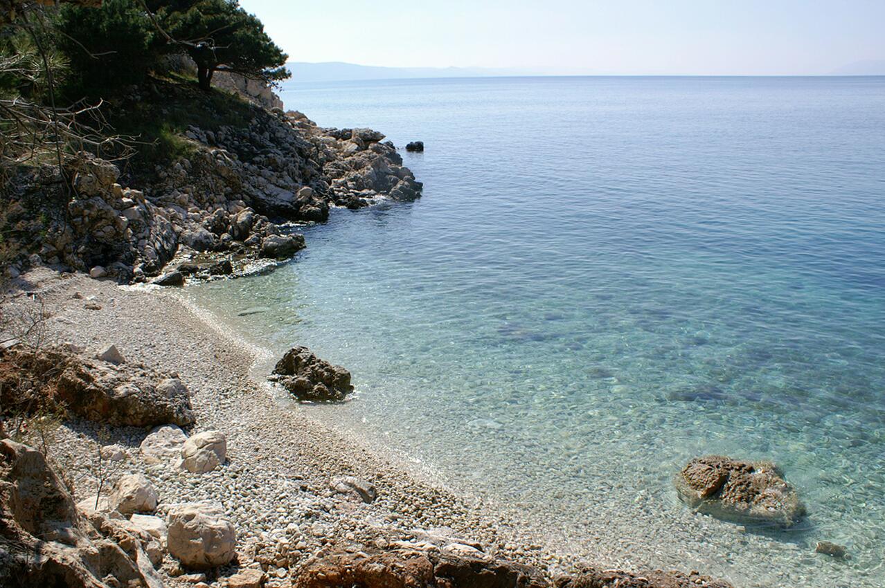 Najbliža plaža - Apartmani uz more Drašnice, Makarska