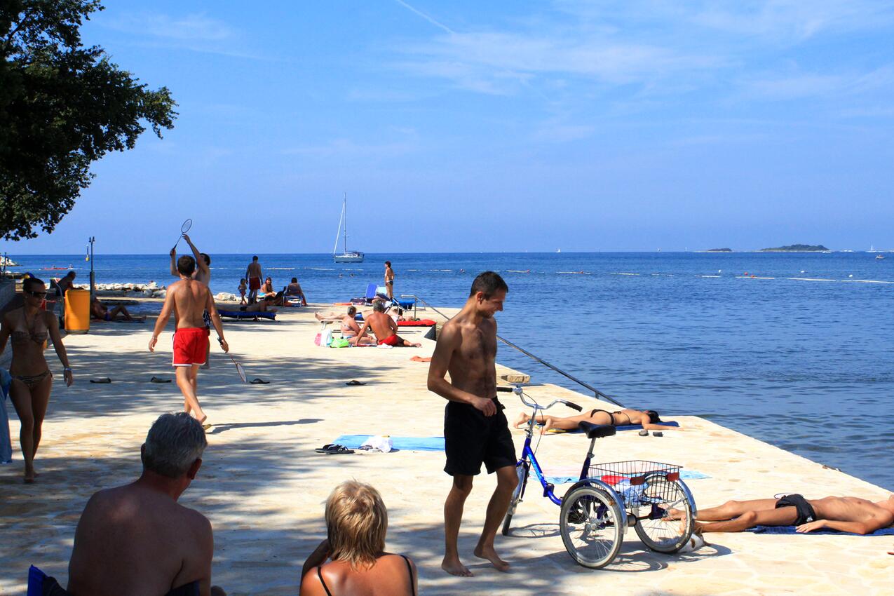 Nächster Strand - Ferienwohnungen mit Parkplatz Mugeba, Porec