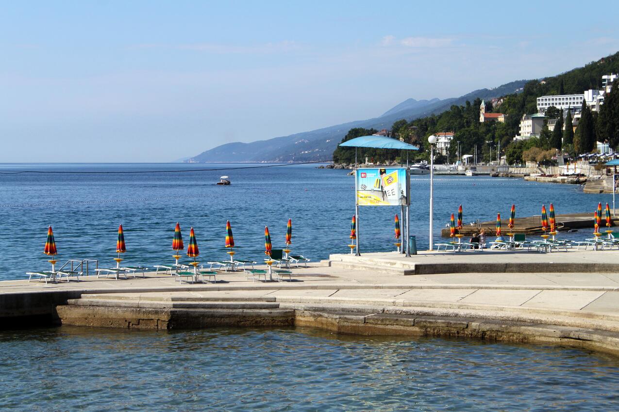 La spiaggia più vicina - Appartamenti per famiglie con bambini Veprinac, Abbazia - Opatija