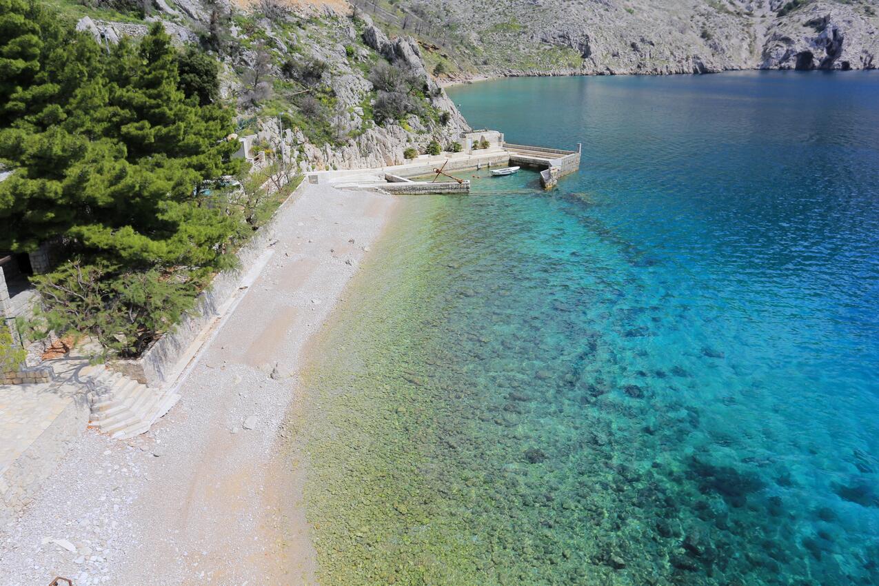 La spiaggia più vicina - Casa vacanze con parcheggio Kostanje, Almissa - Omiš
