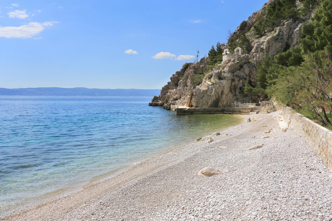 La spiaggia più vicina - Casa vacanze con parcheggio Kostanje, Almissa - Omiš