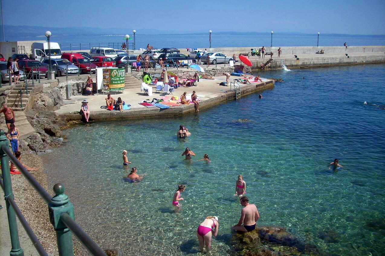 La spiaggia più vicina - Appartamenti accanto al mare Laurana - Lovran, Abbazia - Opatija