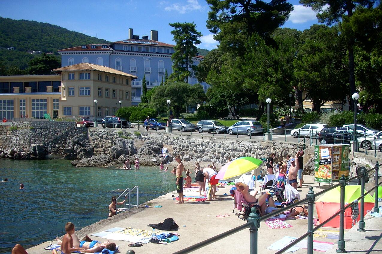 La spiaggia più vicina - Appartamenti accanto al mare Laurana - Lovran, Abbazia - Opatija