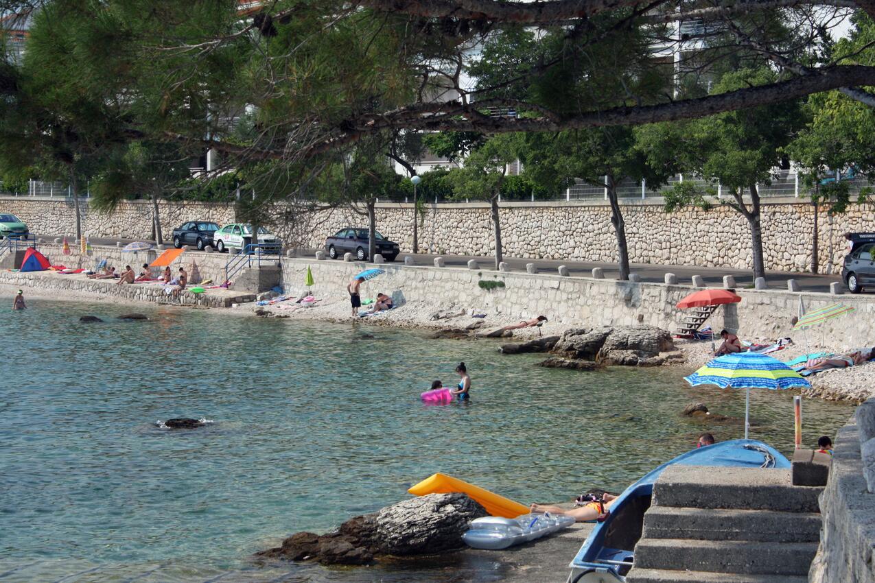 La spiaggia più vicina - Appartamenti accanto al mare Selce, Cirquenizza - Crikvenica