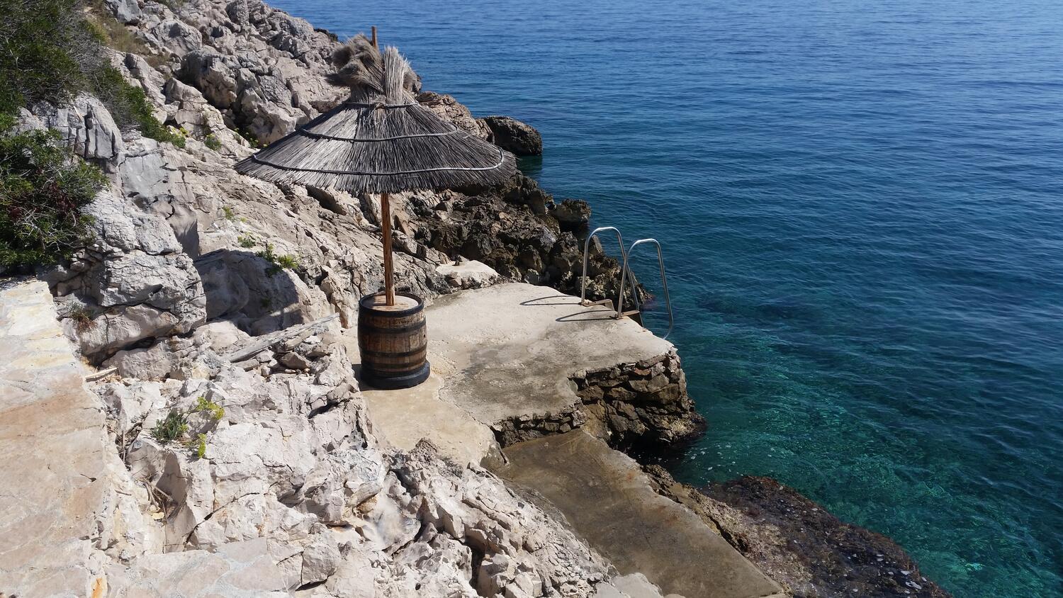 La spiaggia più vicina - Casa dei pescatori accanto al mare Baia Spilice - Špiljice, Brazza - Brač