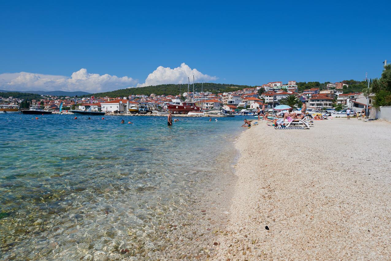 Nearest beach - Apartments by the sea Okrug Gornji, Čiovo