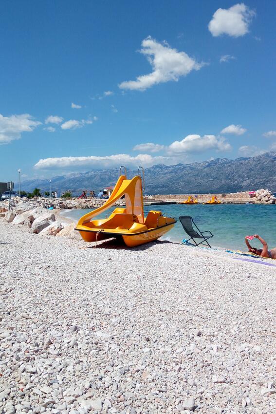 Nächster Strand - Ferienhaus am Meer Razanac, Zadar