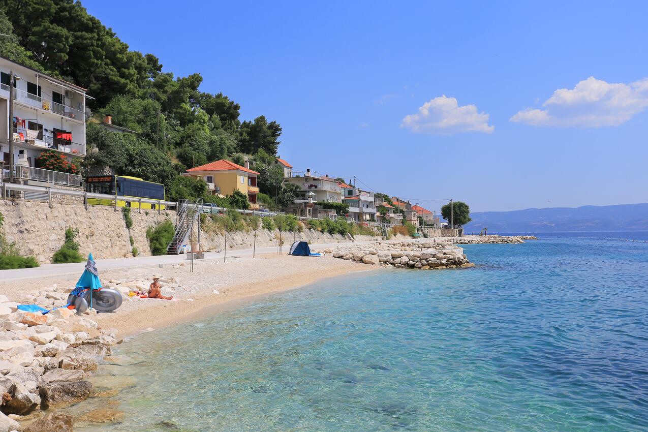 Legközelebbi strand - Apartmanok a tenger mellett Mali Rat, Omis