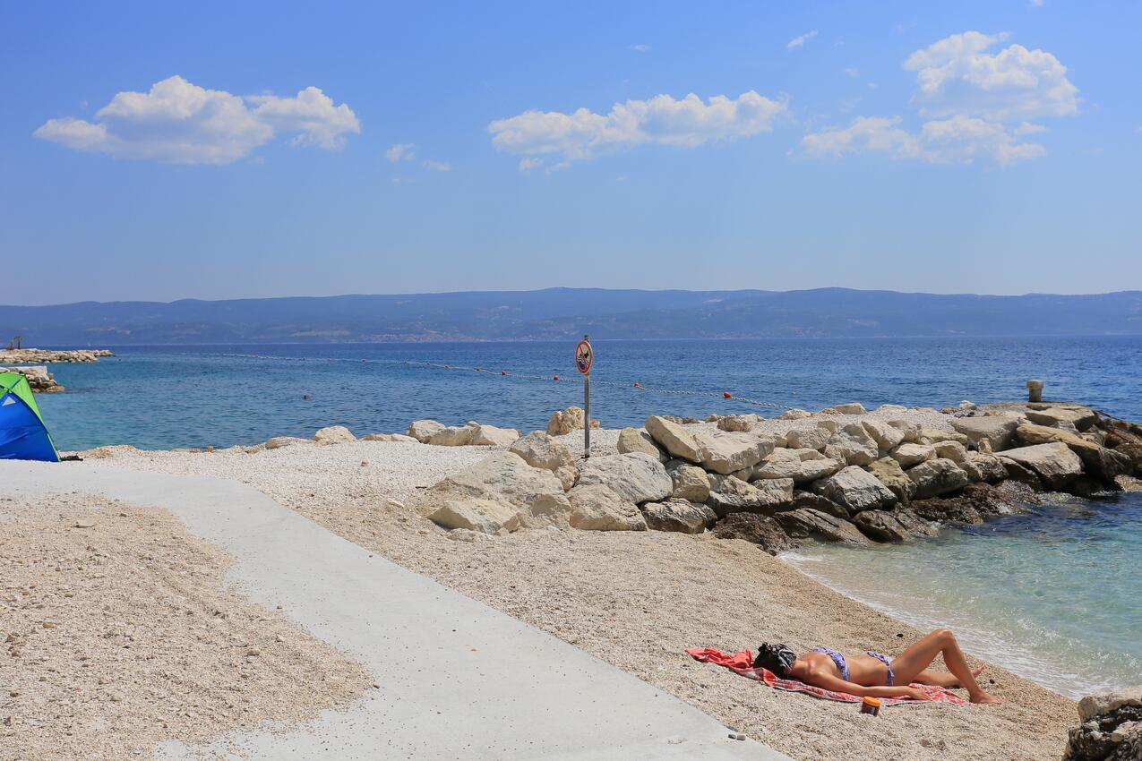 Legközelebbi strand - Apartmanok a tenger mellett Mali Rat, Omis