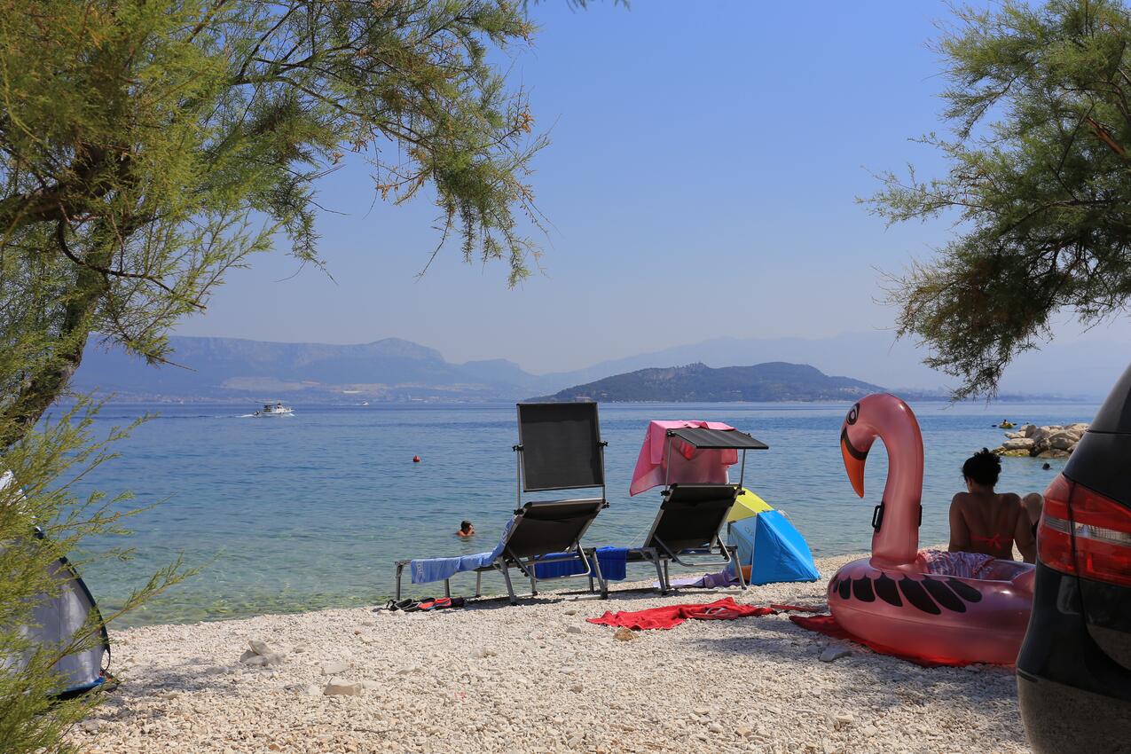 Nächster Strand - Haus am Meer mit Pool für Familien Slatine, Ciovo