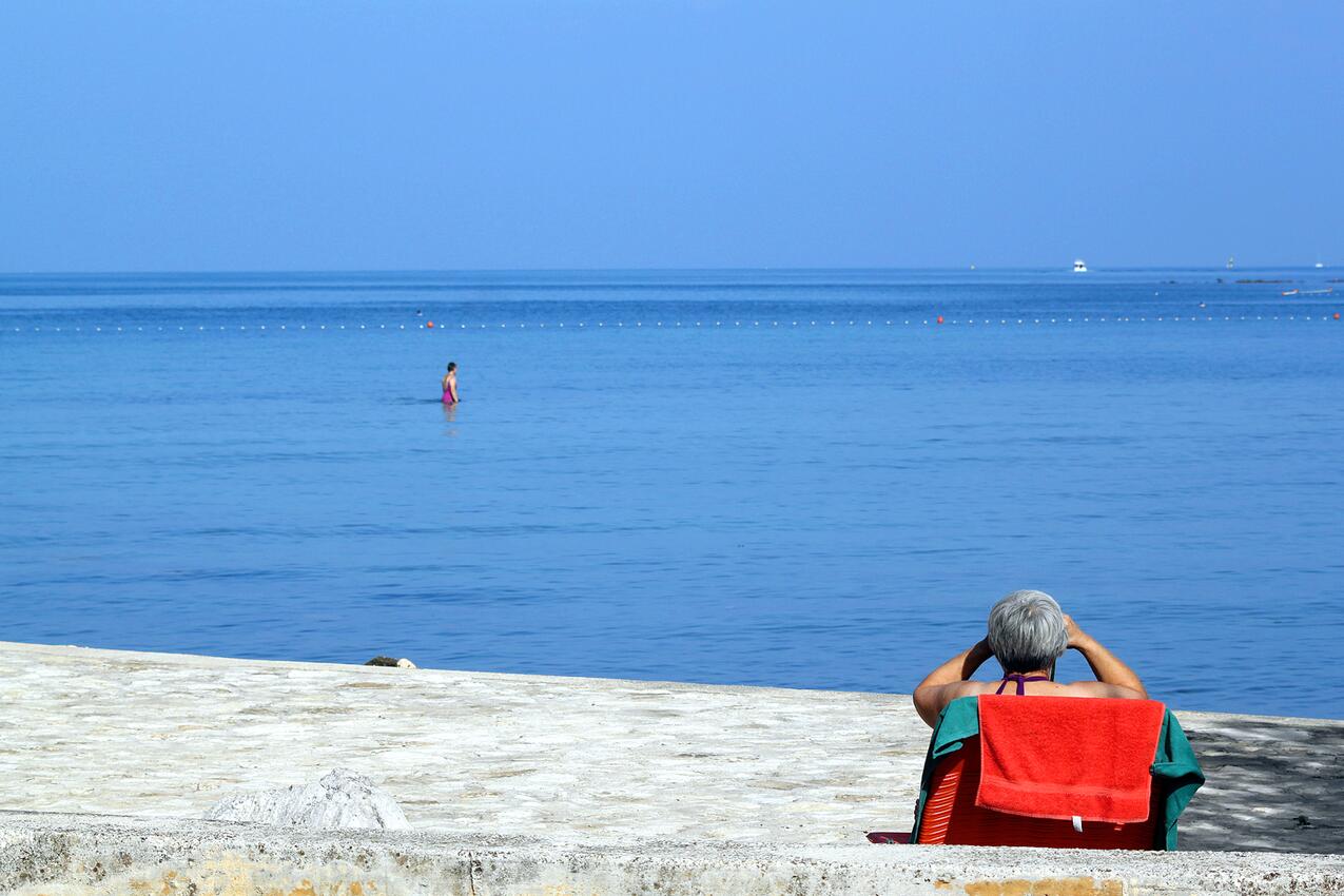Nejbližší pláž - Apartmány s parkovištěm Umag