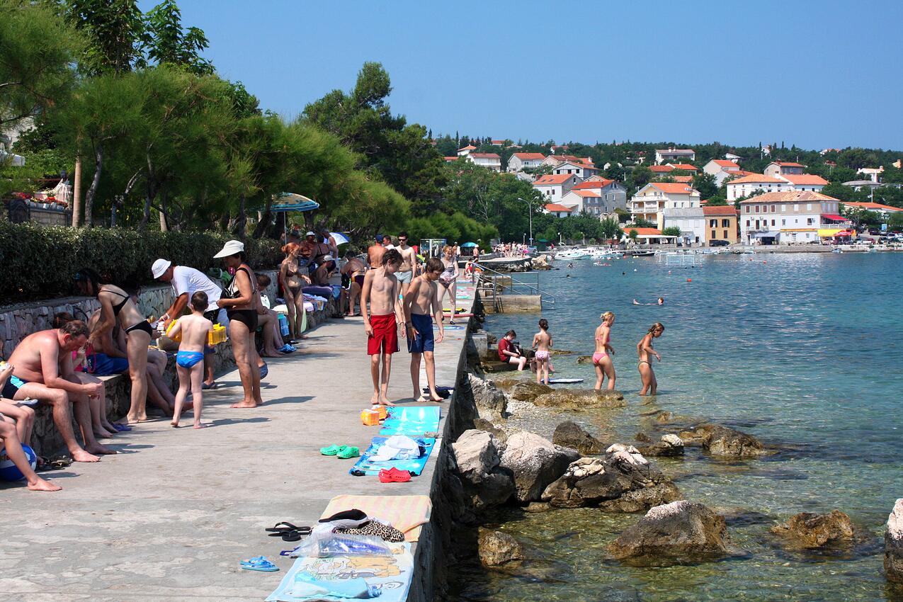 Najbliža plaža - Apartmani uz more Šilo, Krk