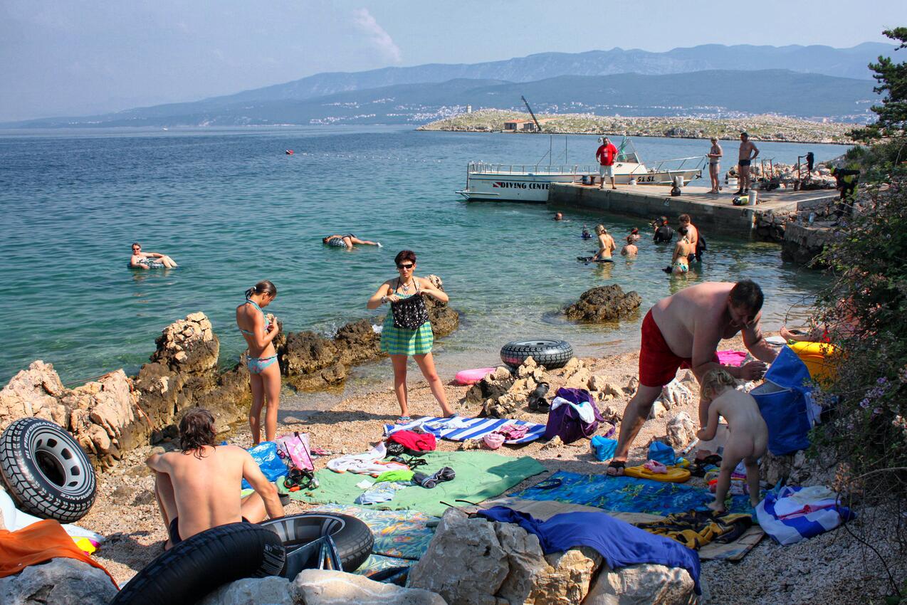 Plaja cea mai apropiata - Apartamente cu piscină potrivite pentru familiile cu copii Silo, Krk