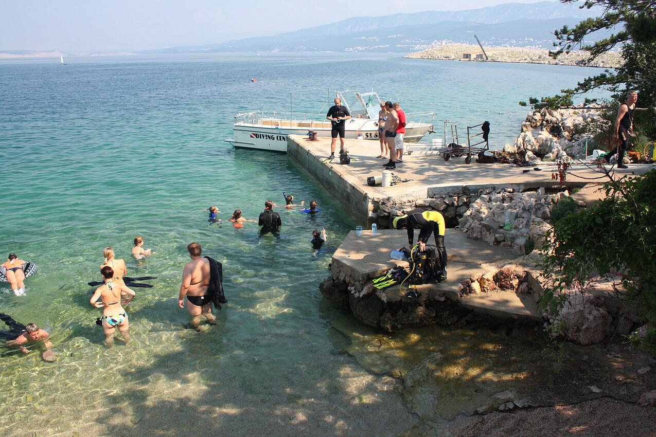 Plaja cea mai apropiata - Apartamente cu piscină potrivite pentru familiile cu copii Silo, Krk