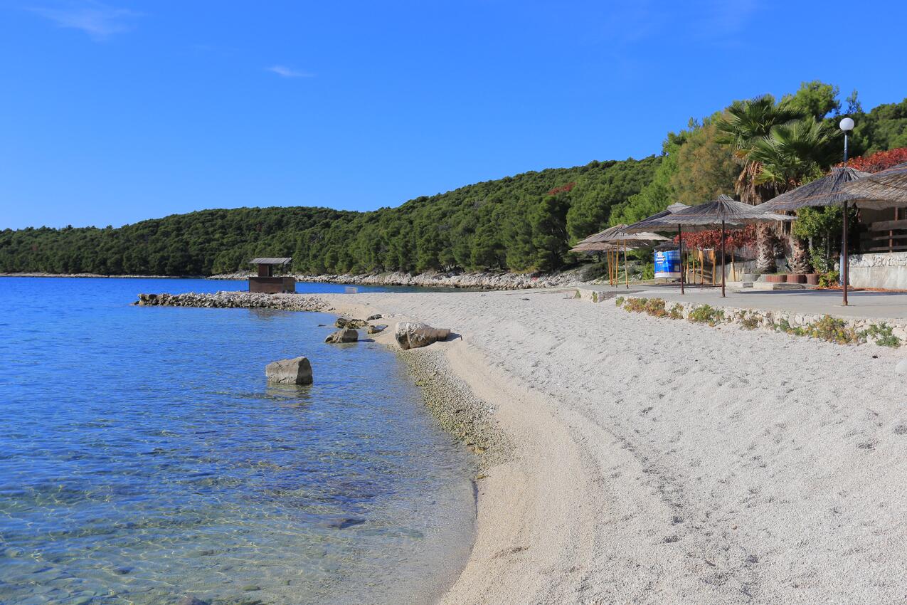 Nearest beach - Apartments with parking spaces Seget Vranjica, Trogir