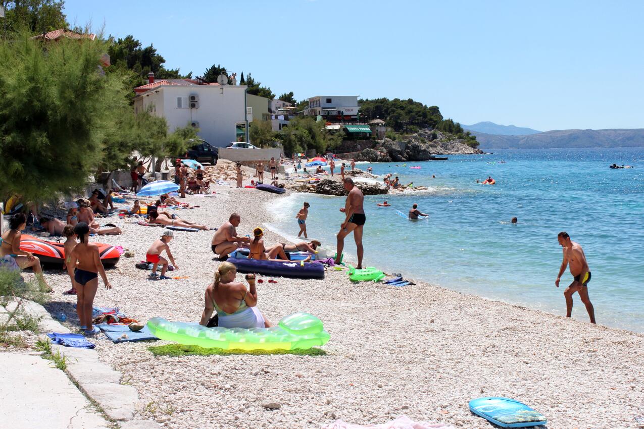 Legközelebbi strand - Apartmanok a tenger mellett Drasnice, Makarska