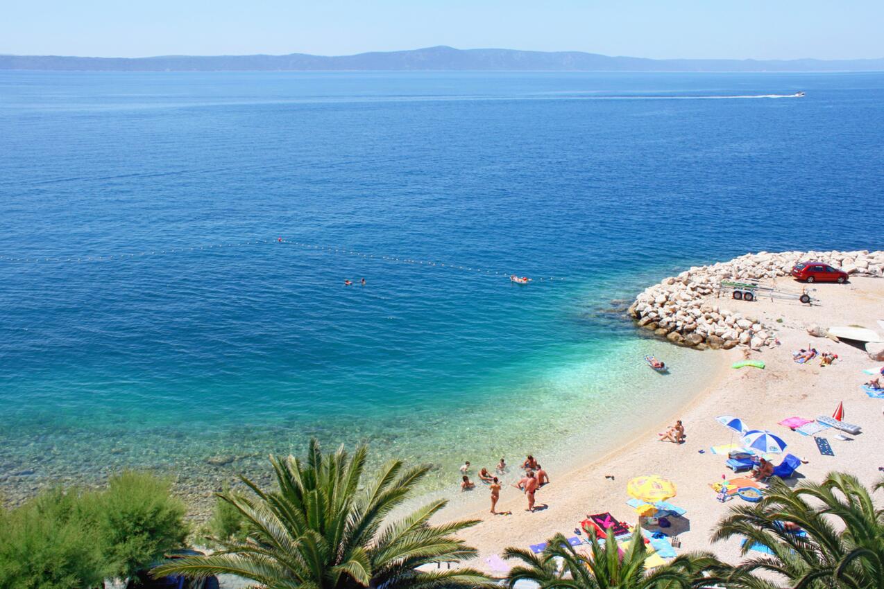 Najbliža plaža - Apartmani uz more Podgora, Makarska