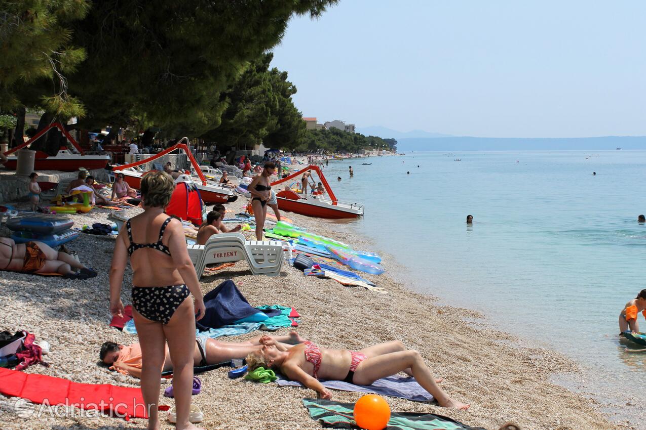 Playa más cercana - Apartamentos con piscina Tucepi, Makarska