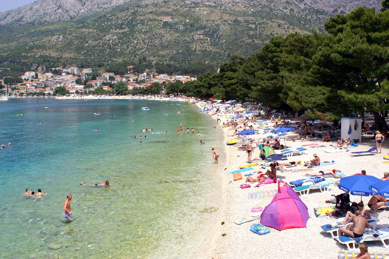 Najbližja plaža - Apartmaji s parkingom Baška Voda, Makarska