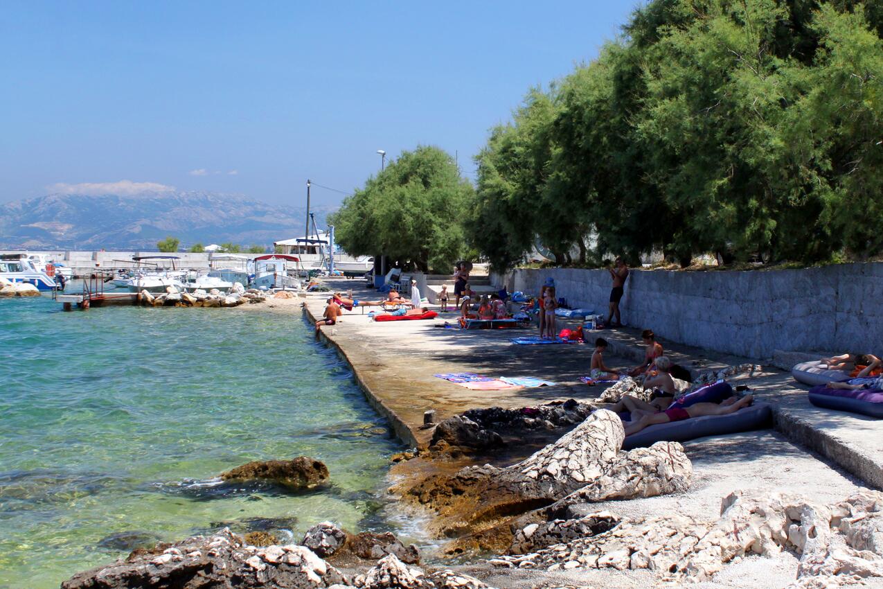 Nächster Strand - Ferienwohnungen am Meer Arbanija, Ciovo