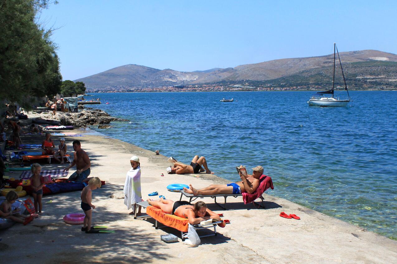 Nächster Strand - Ferienwohnungen am Meer Arbanija, Ciovo