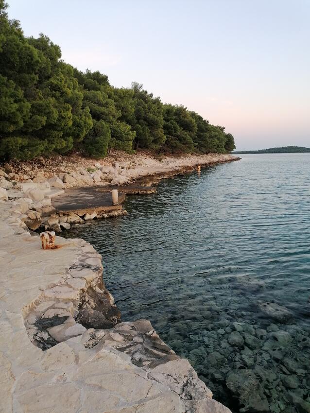 Nejbližší pláž - Apartmány u moře Drage, Biograd
