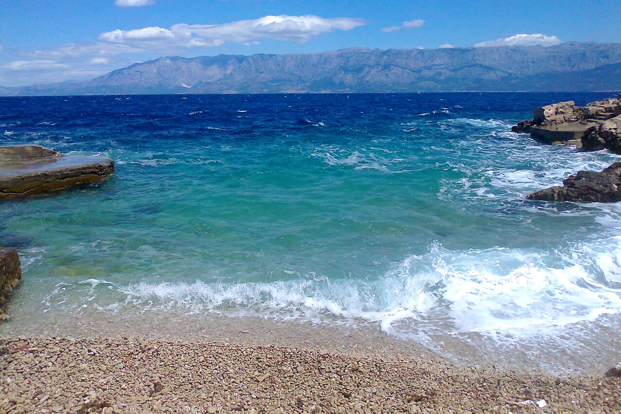 Nächster Strand - Ferienwohnung am Meer im Robinson Crusoe Stil Bucht Virak, Hvar