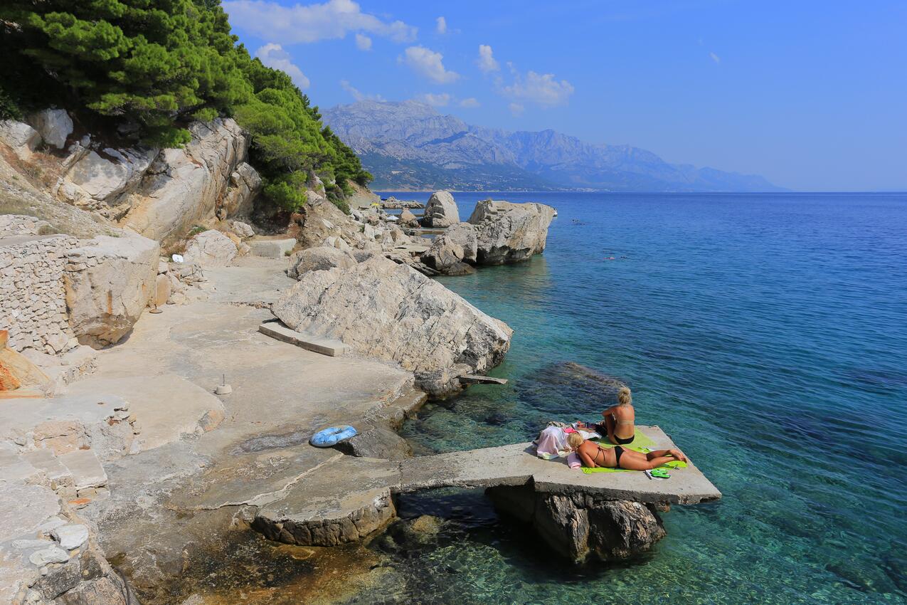 La spiaggia più vicina - Appartamenti con parcheggio Marussici - Marušići, Almissa - Omiš