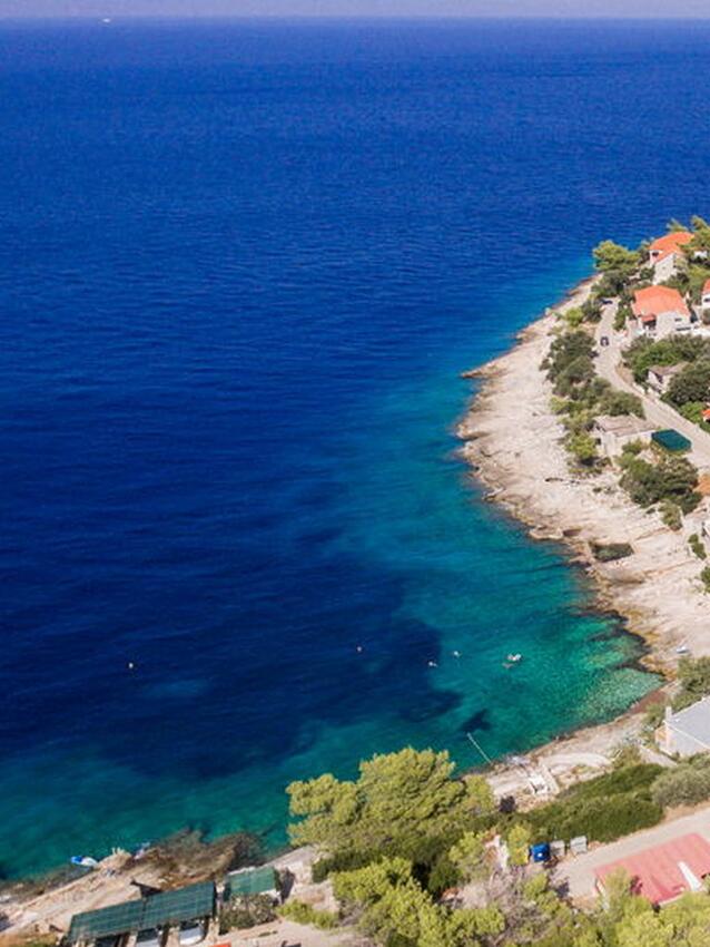 Nächster Strand - Haus am Meer mit Pool für Familien Prigradica, Korcula
