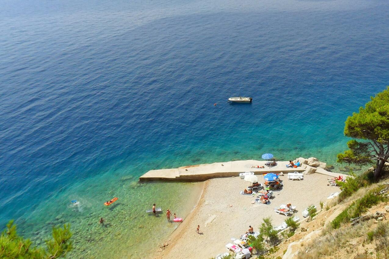La spiaggia più vicina - Appartamenti con parcheggio Marussici - Marušići, Almissa - Omiš