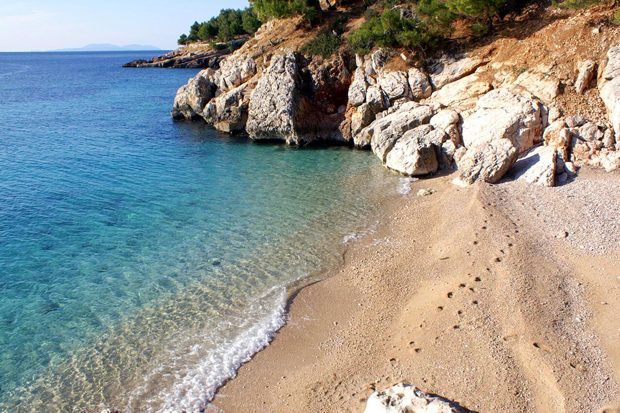 La spiaggia più vicina - Appartamenti e camere con parcheggio Jagodna, Lesina - Hvar