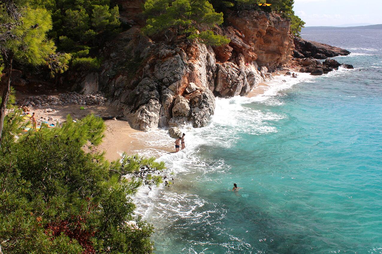 La spiaggia più vicina - Appartamenti e camere con parcheggio Jagodna, Lesina - Hvar