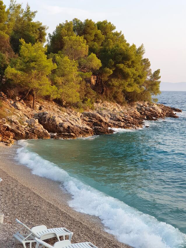 Najbliža plaža - Robinzonski apartmani uz more Uvala Jedra, Hvar