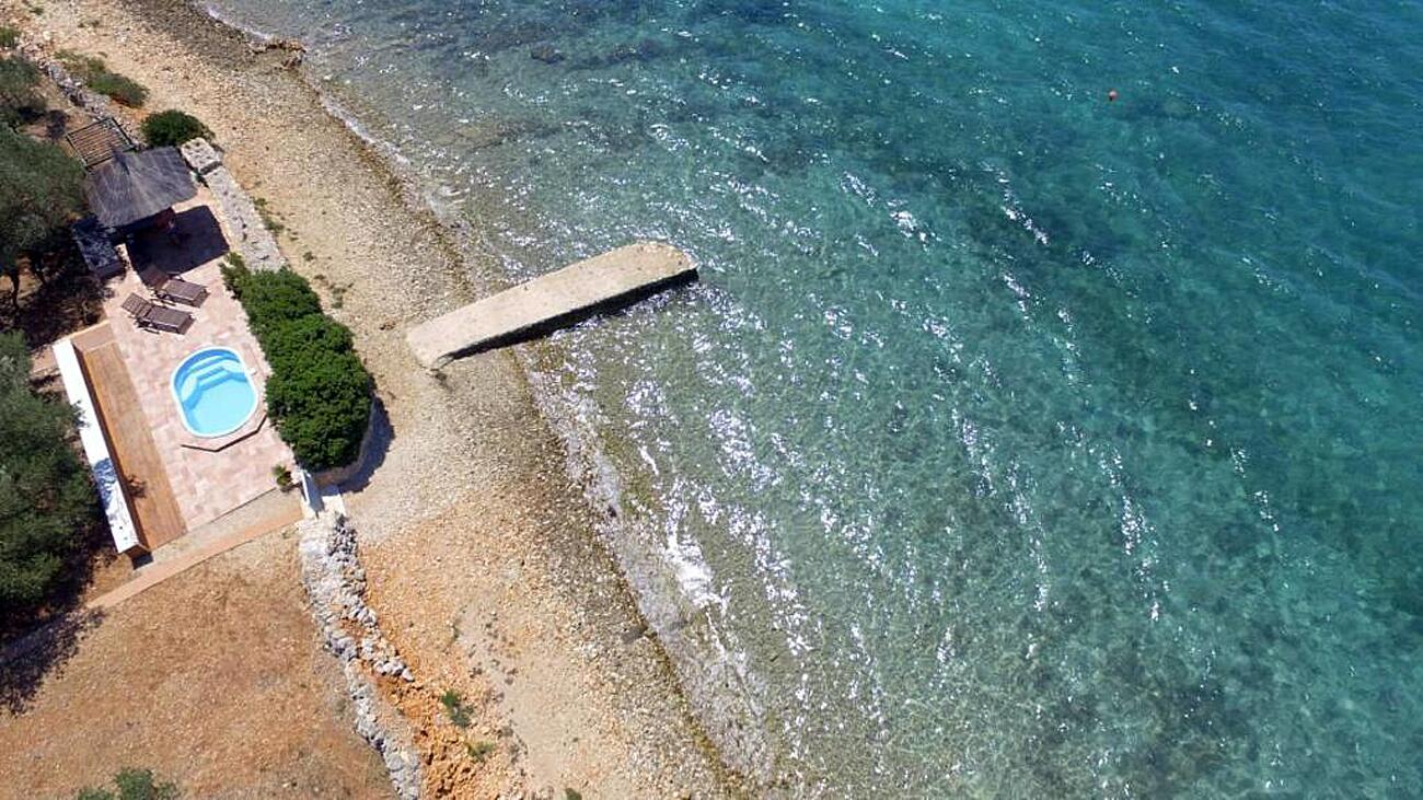 La spiaggia più vicina - Appartamenti robinsoniani con piscina Baia Modrave, Sebenico - Šibenik