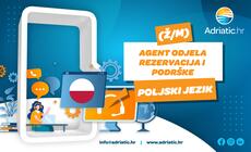 Adriatic.hr - Agent Odjela rezervacija i podrške - poljski jezik (ž/m)