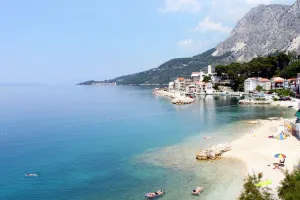 Pogled na pláž, Drašnice Drašnice Apartmány Chorvatsko