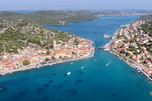 Panoramatický pohled na kanál, Tisno Tisno Apartmány Chorvatsko