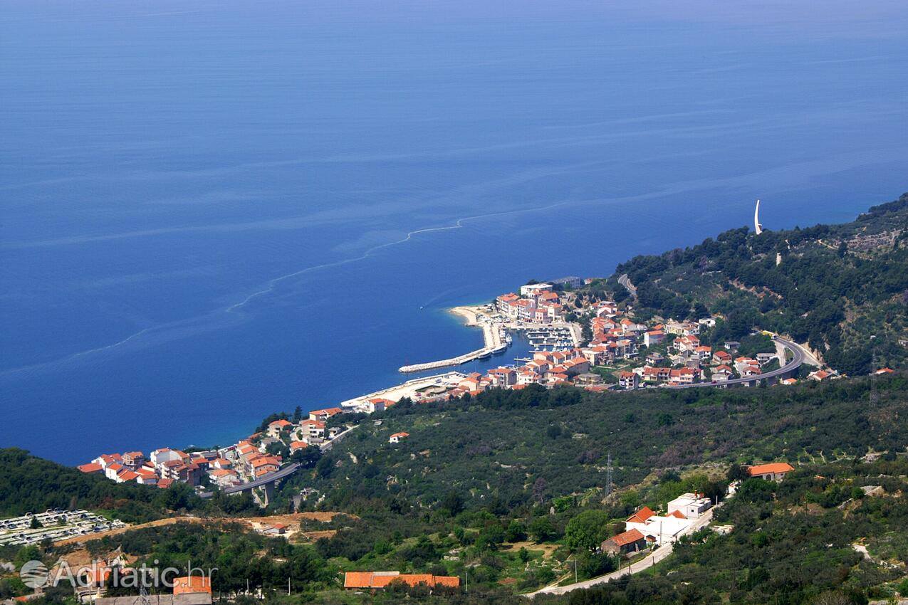 Podgora dans la côte Makarska (Srednja Dalmacija)