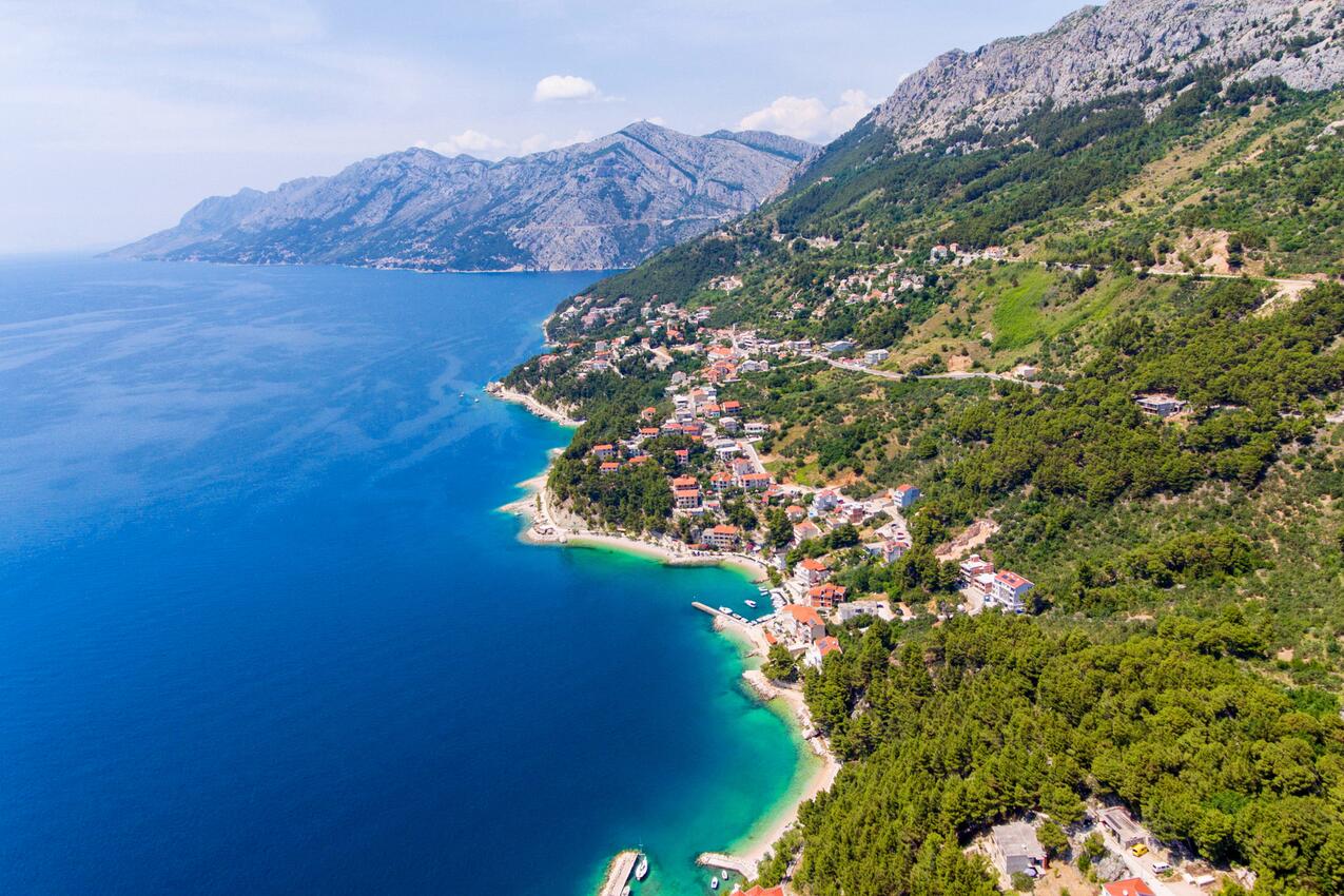 Brela na riviére Makarska (Srednja Dalmacija)