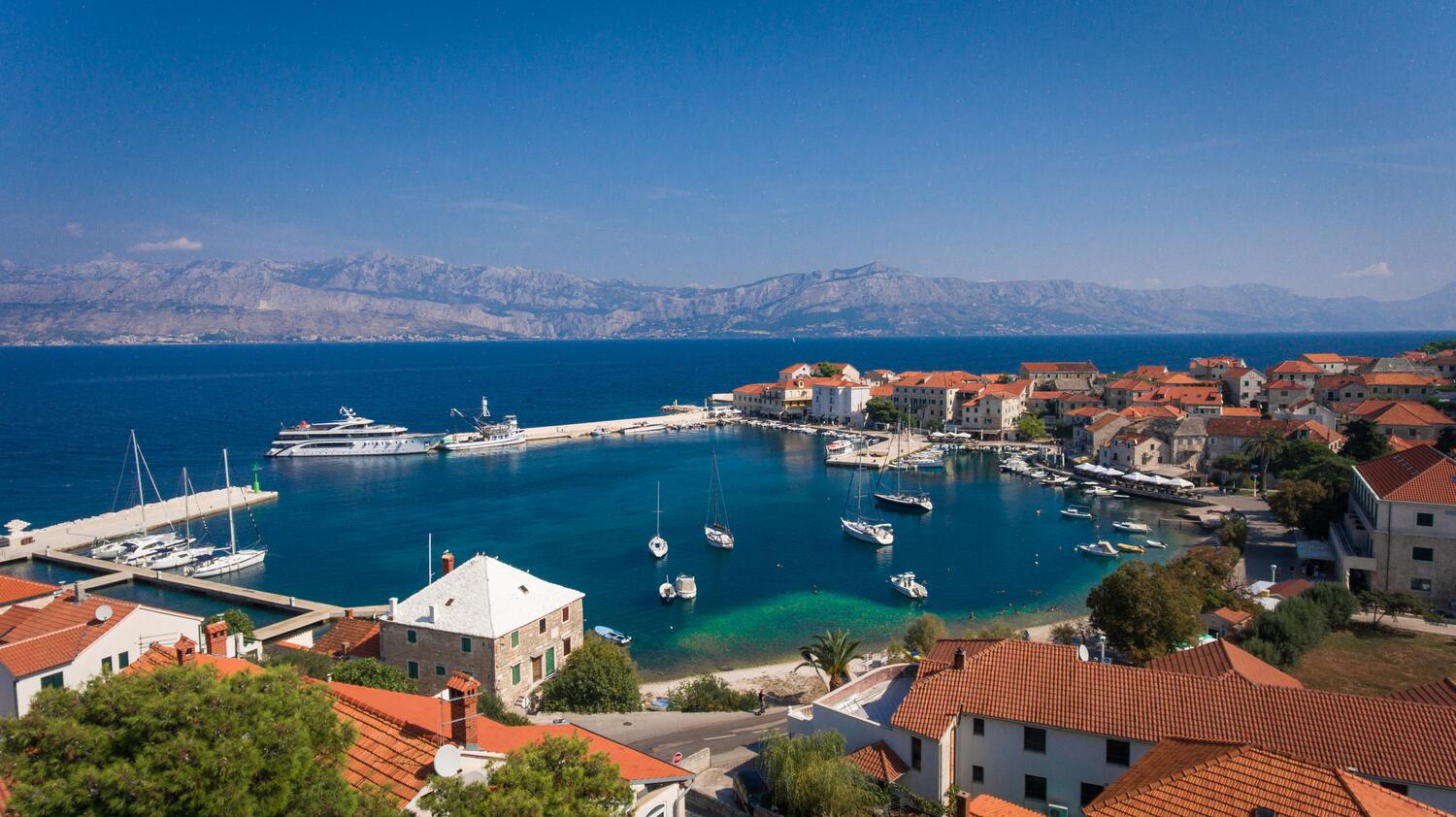 Postira sur l’île Brač (Srednja Dalmacija)