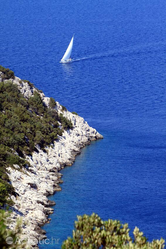 Zaklopatica op de route Lastovo (Južna Dalmacija)