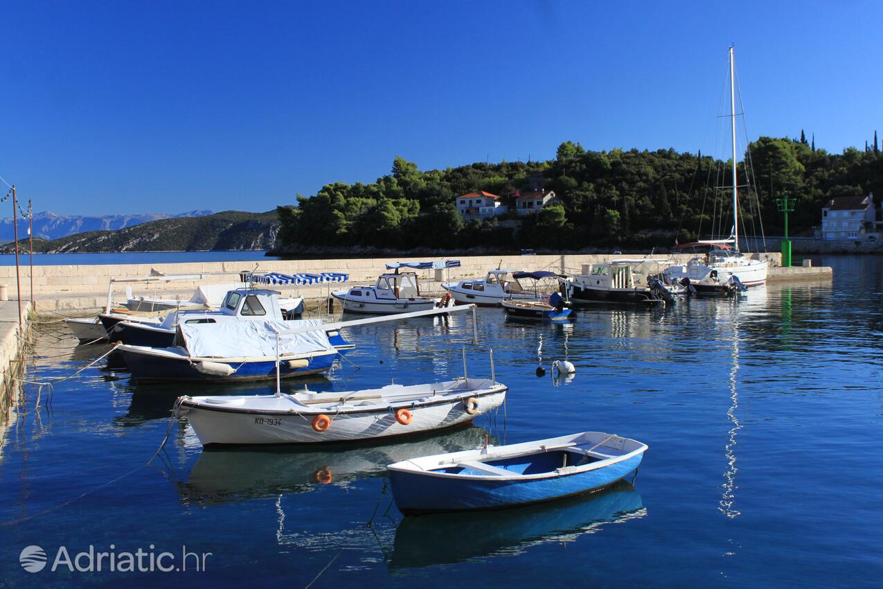 Račišće på otoku Korčula (Južna Dalmacija)