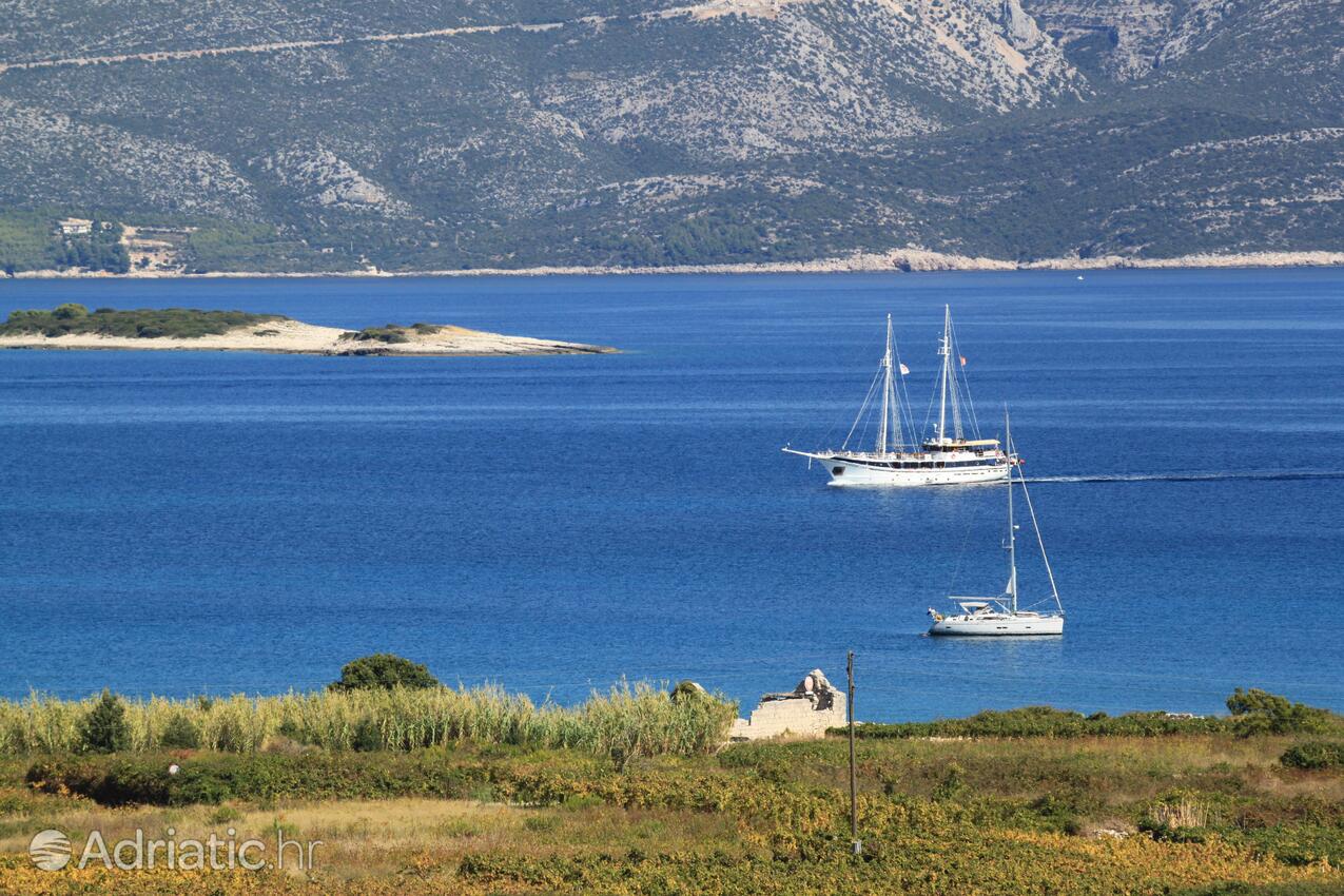 Lumbarda op de route Korčula (Južna Dalmacija)