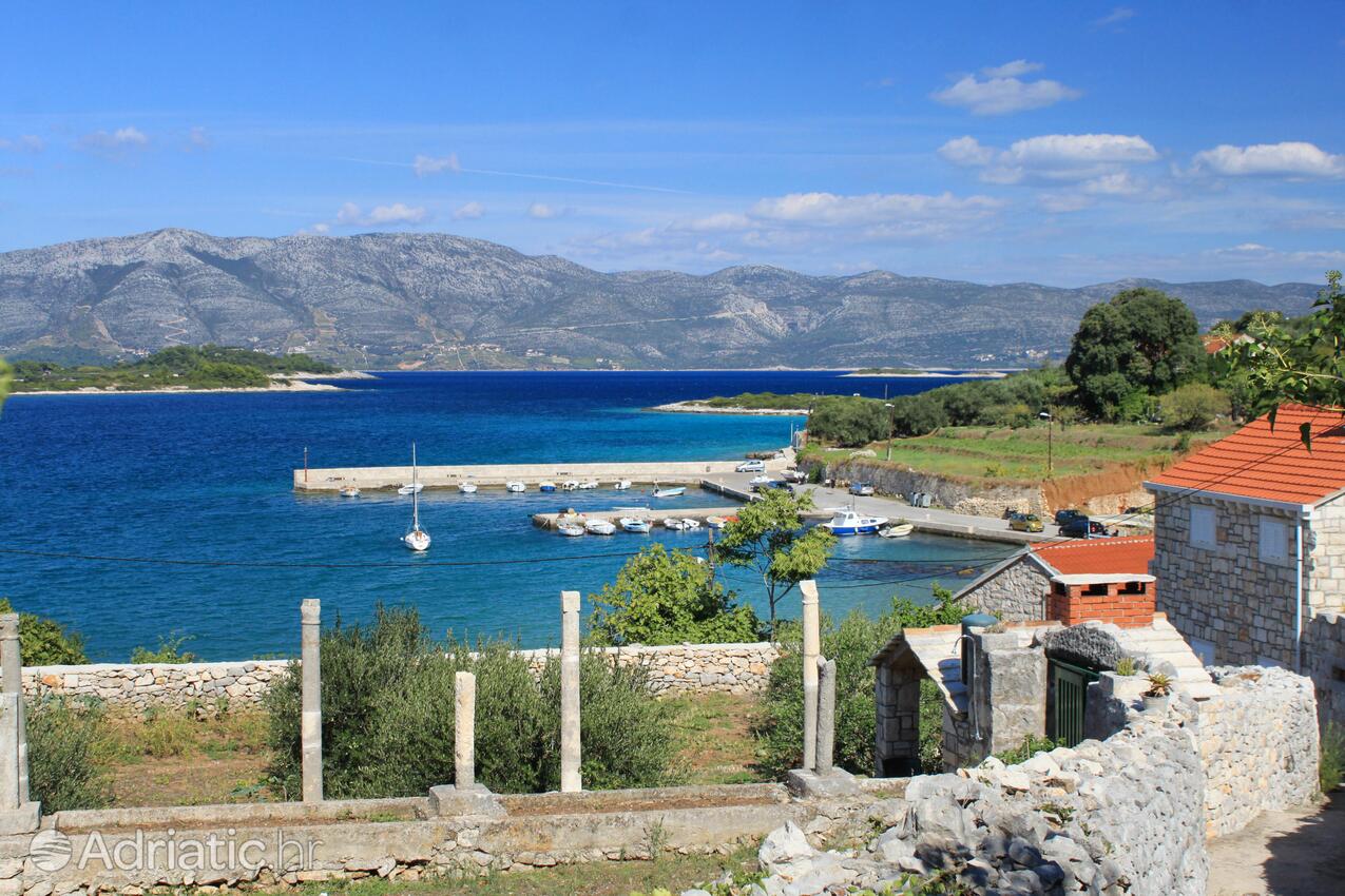 Lumbarda op de route Korčula (Južna Dalmacija)